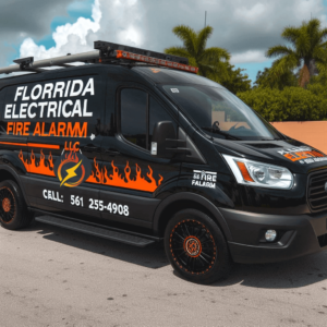 Florida Electrical electrician performing a coastal home electrical repair in Jensen Beach